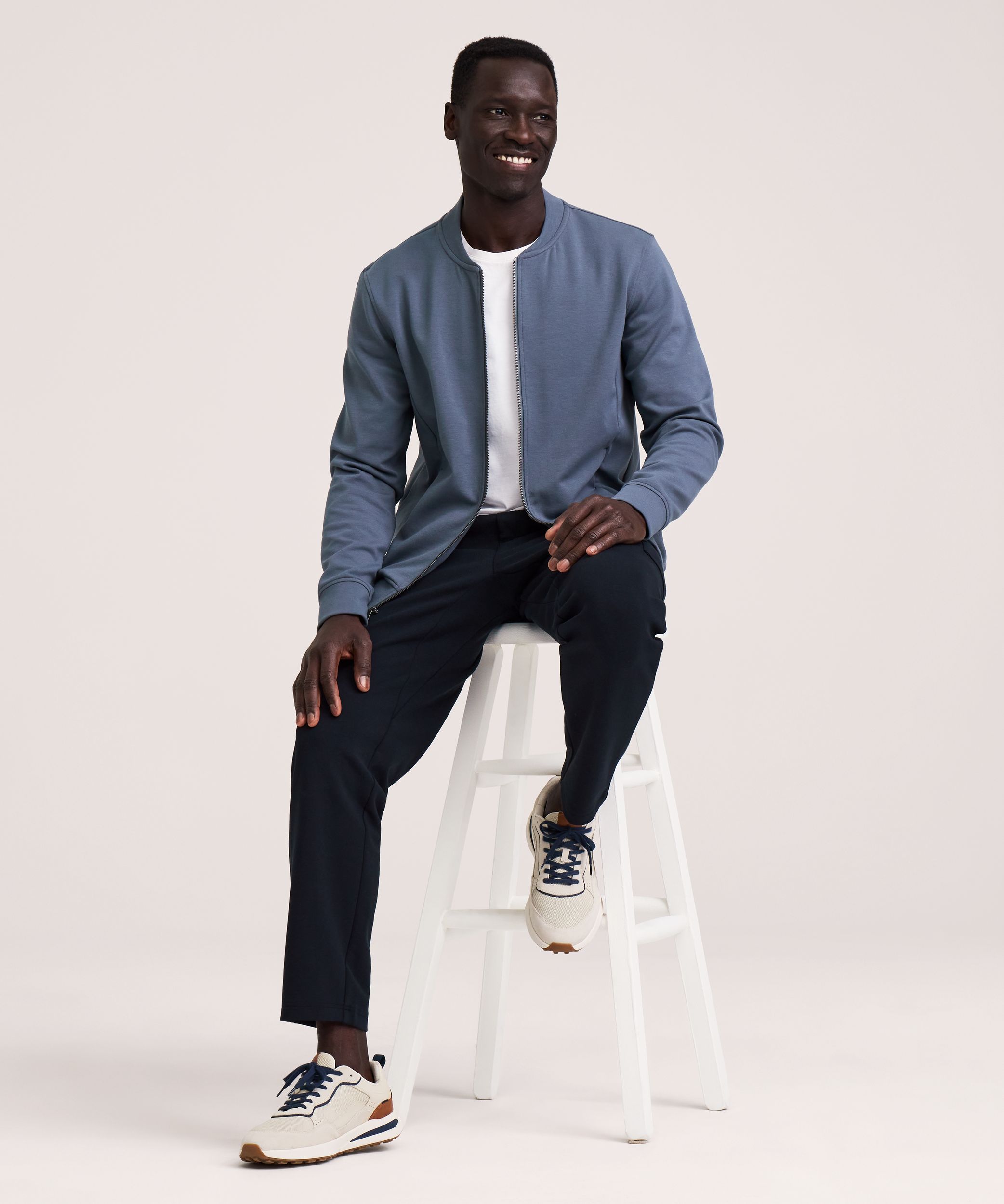 Denver Hayes Performance Men's Tech Full Zip Bomber Jacket