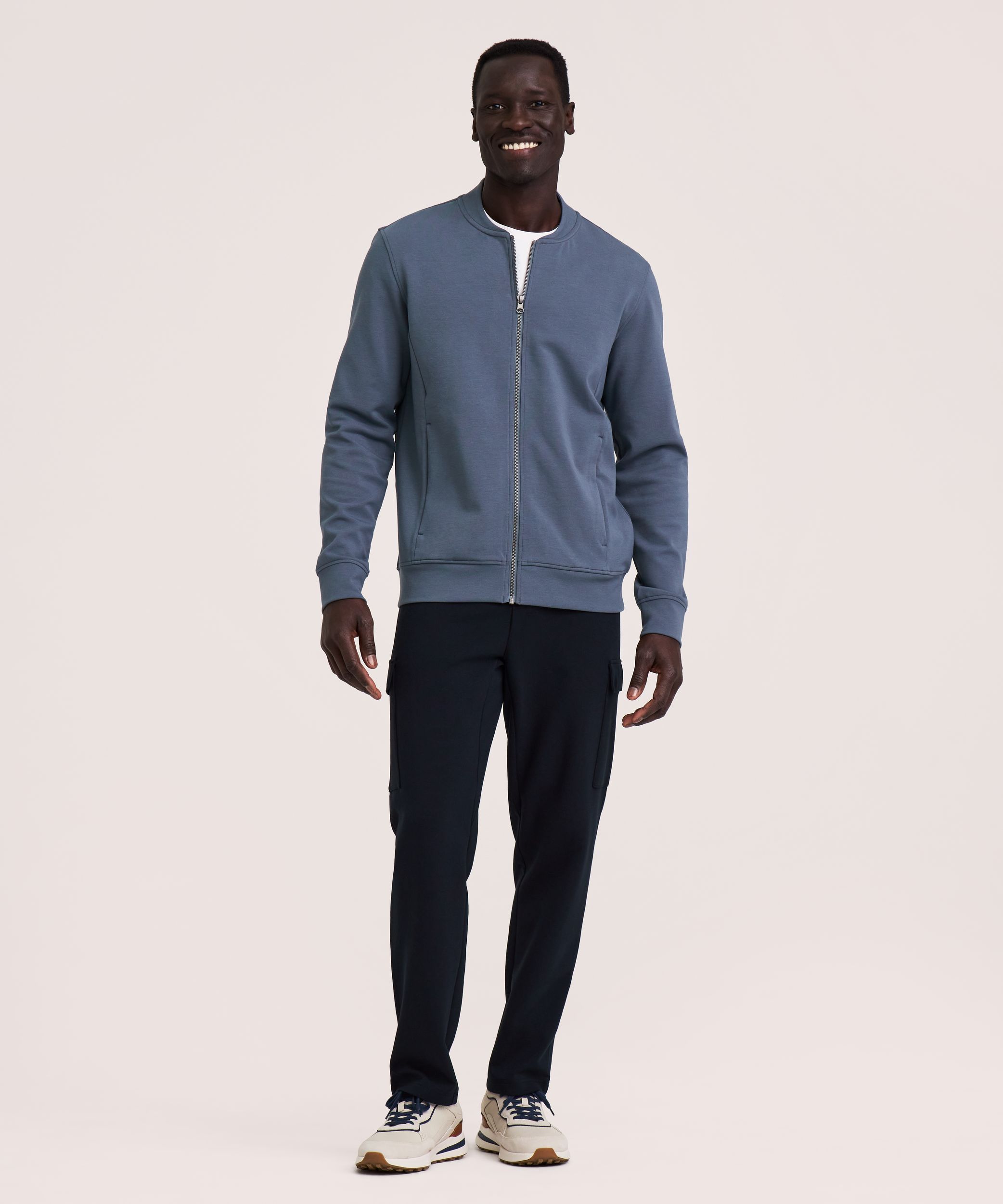 Denver Hayes Performance Men's Tech Full Zip Bomber Jacket