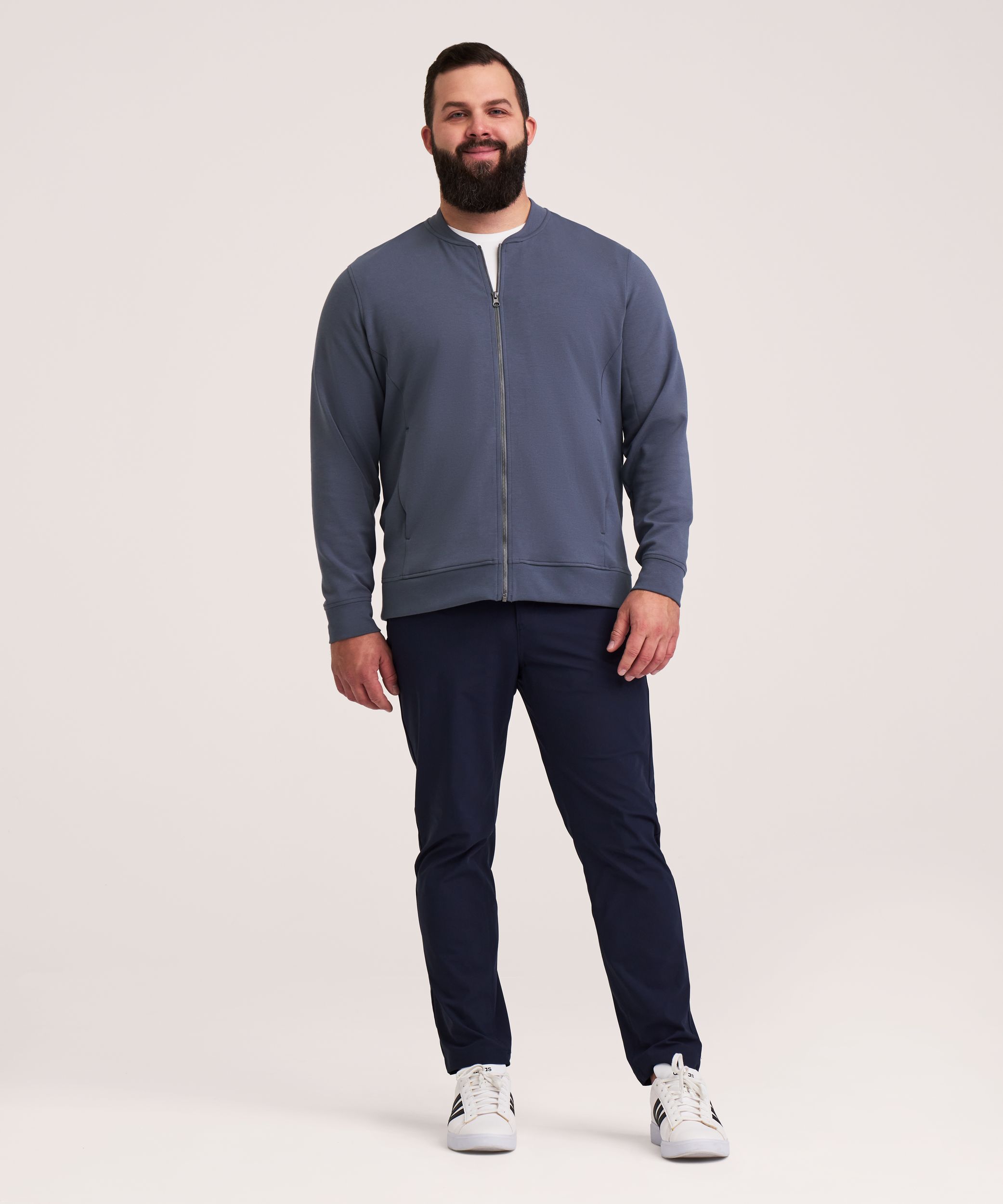 Denver Hayes Performance Men's Tech Full Zip Bomber Jacket