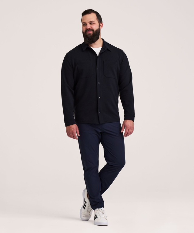 Chemise boutonnée à manches longues avec technologies de performance, Denver Hayes