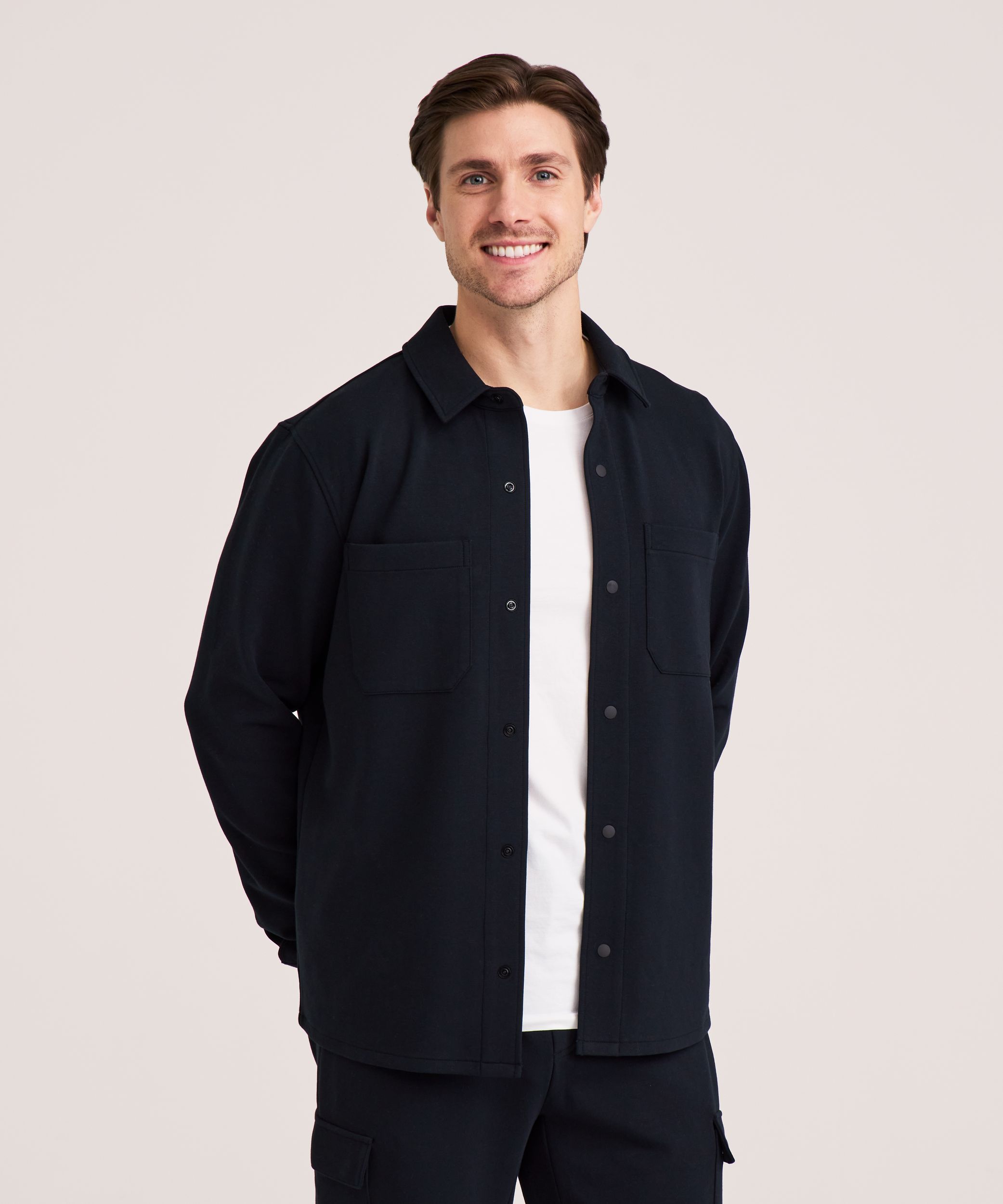 Denver Hayes Performance Tech Long Sleeve Button-Up