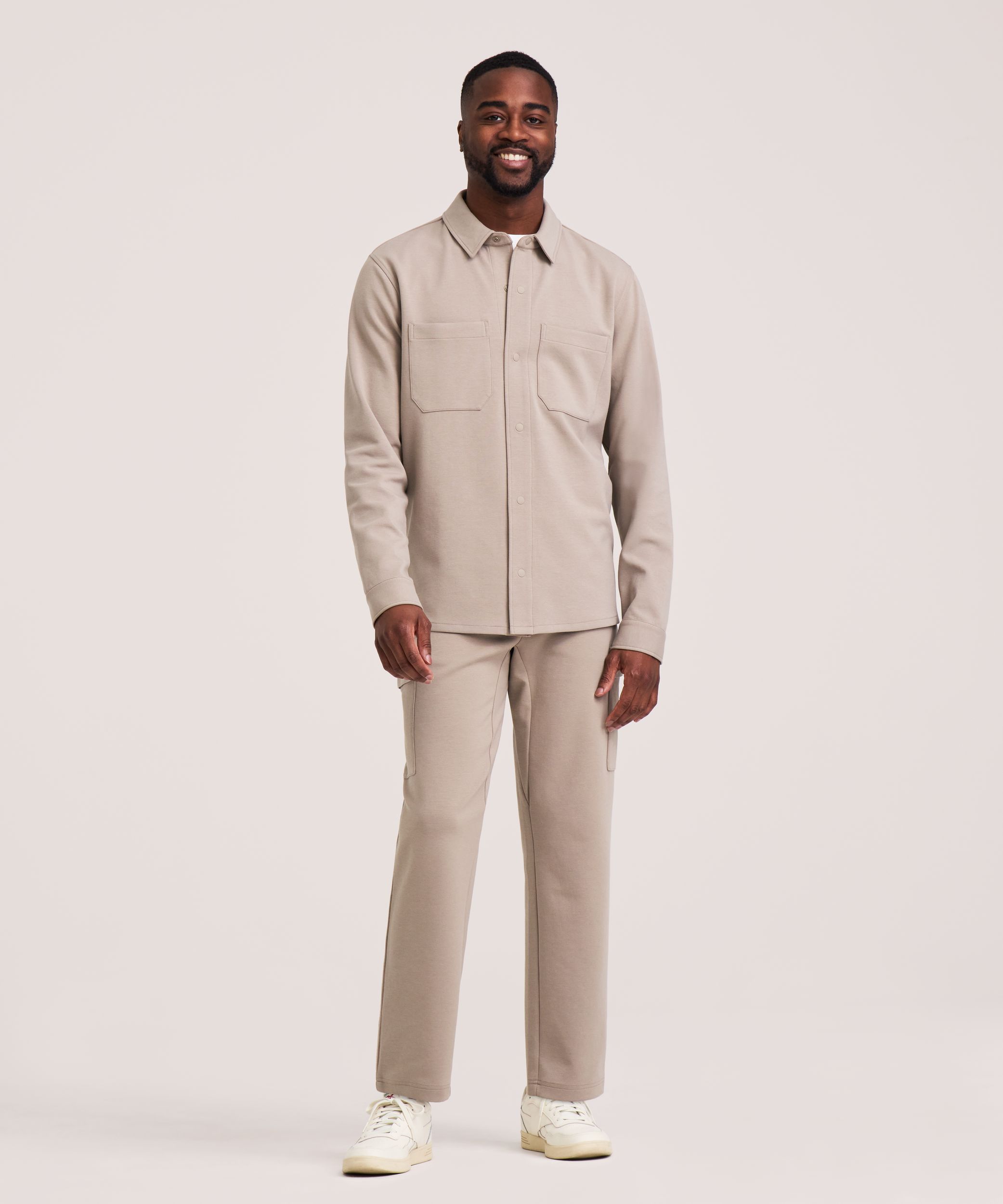 Denver Hayes Performance Tech Long Sleeve Button-Up