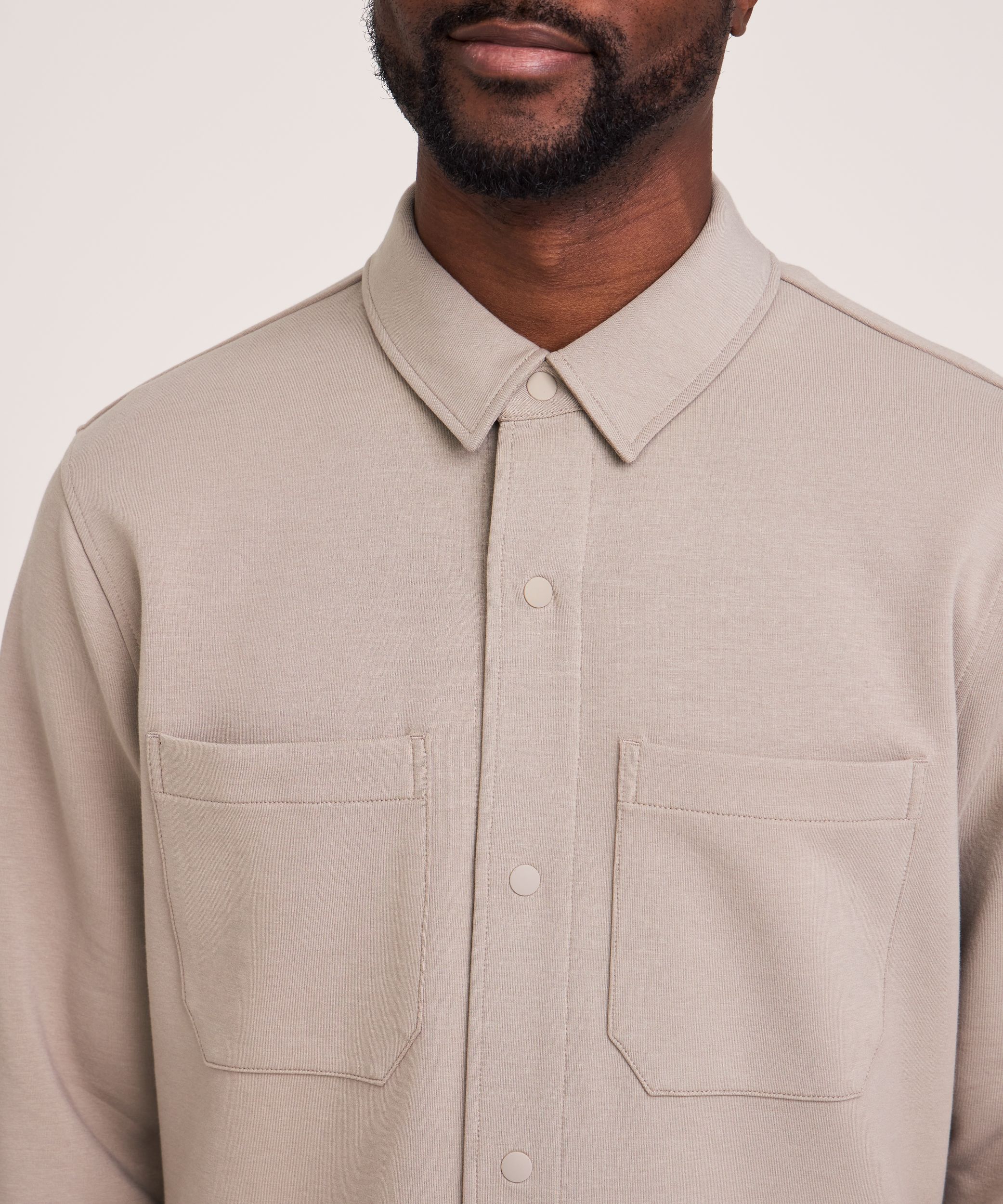 Denver Hayes Performance Tech Long Sleeve Button-Up