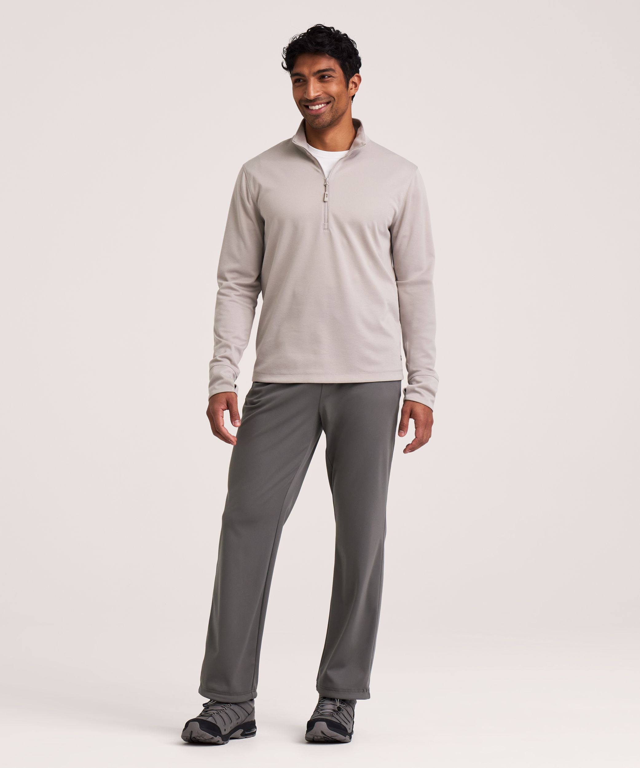 WindRiver Men's Mosquito Tick Repellent Quarter Zip Long Sleeve