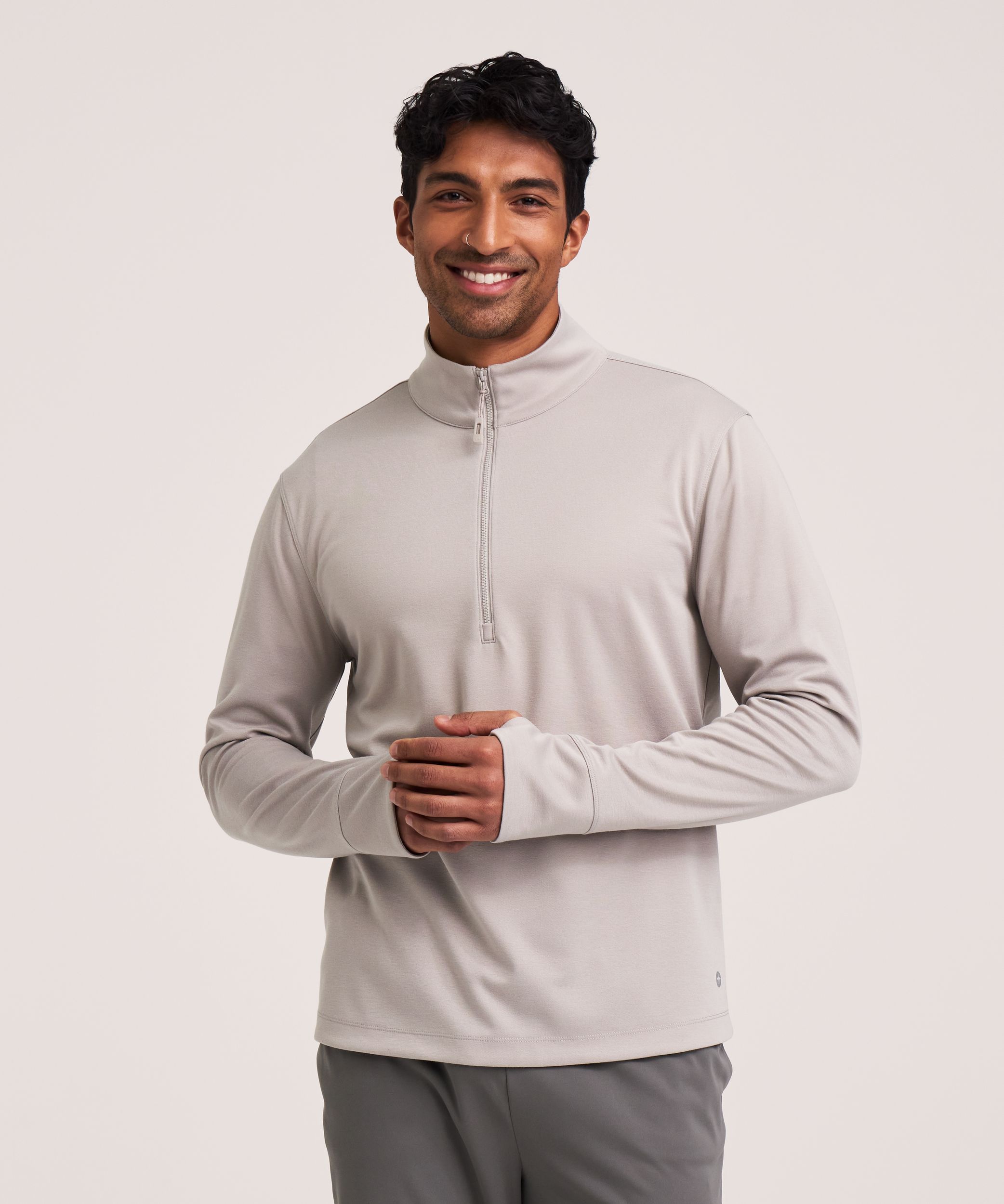 WindRiver Men's Mosquito Tick Repellent Quarter Zip Long Sleeve