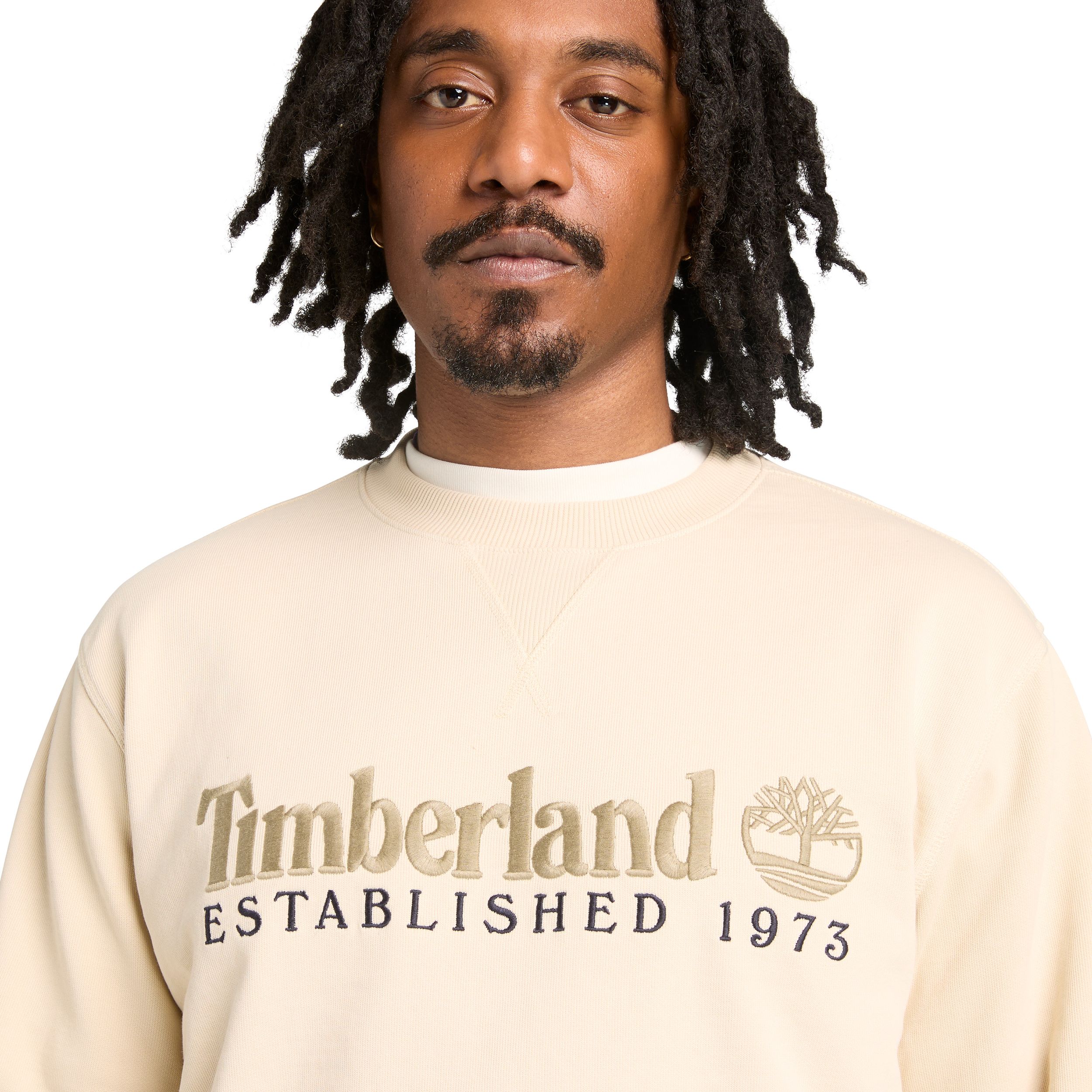 Chandail à col ras du cou brodé pour hommes, Timberland