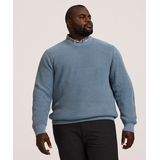 Chandail à col ras du cou et mailles perlées avec effet délavé pour hommes, Denver Hayes Front_Flat