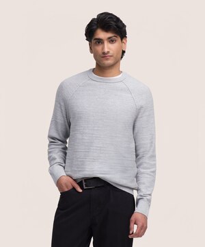 Chandail en coton flammé à manches raglan pour hommes, Denver Hayes