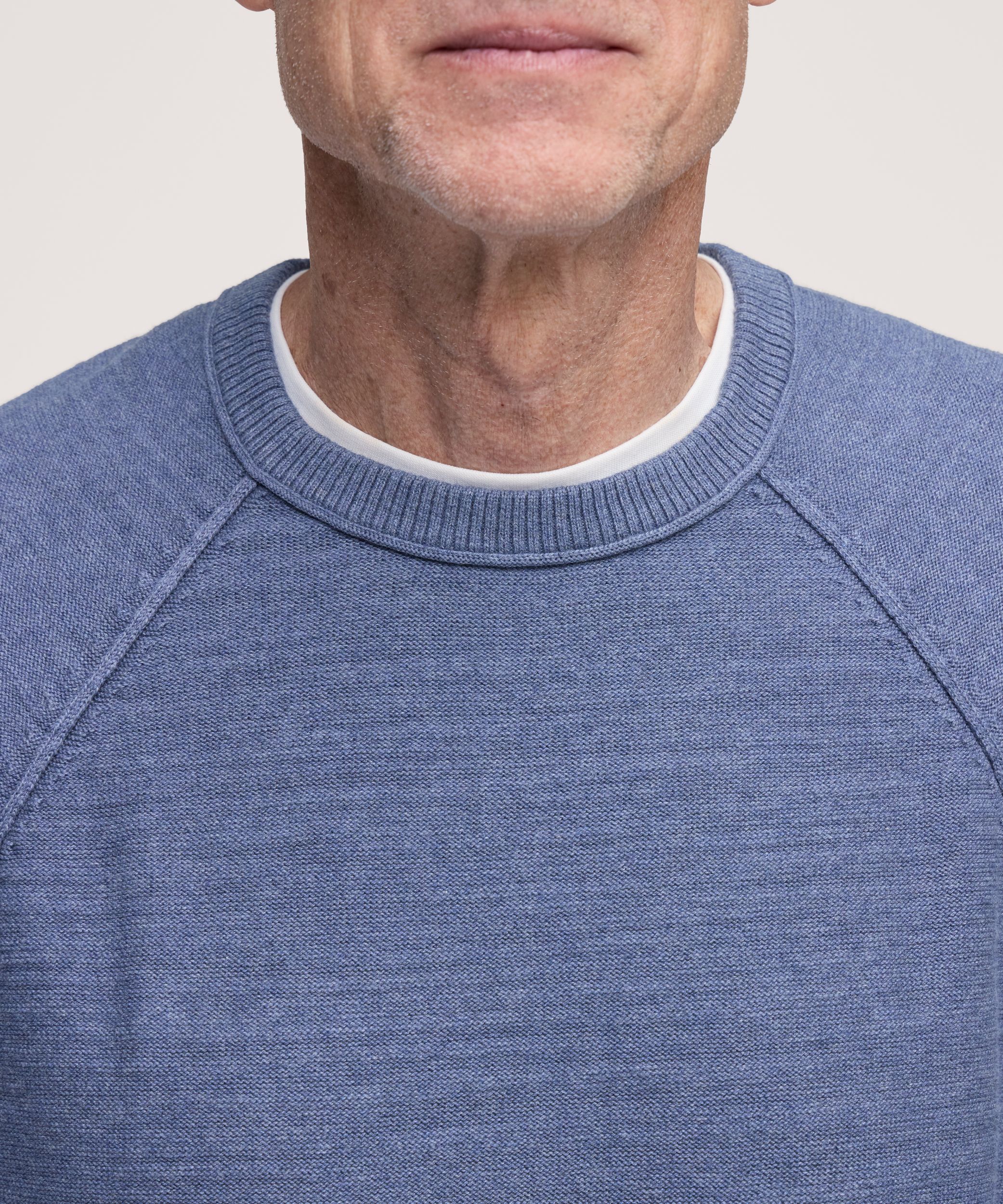Chandail en coton flammé à manches raglan pour hommes, Denver Hayes
