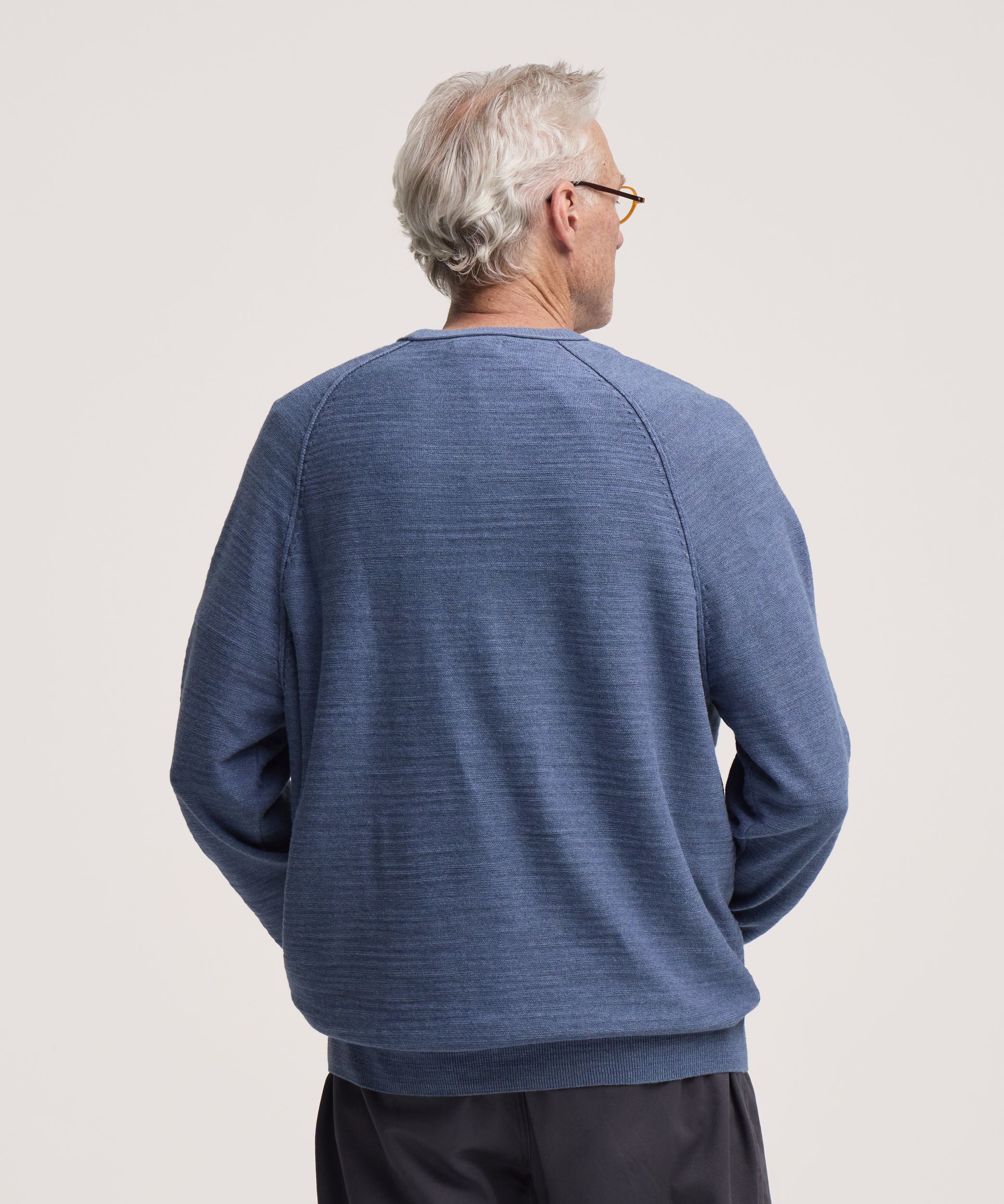 Chandail en coton flammé à manches raglan pour hommes, Denver Hayes