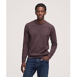 Chandail en coton doux à col ras du cou et point jersey pour hommes, Denver Hayes Front_Flat