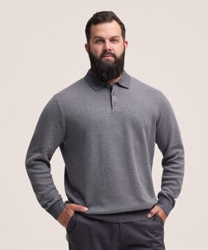 Polo en coton doux à point œil de perdrix pour hommes, Denver Hayes