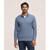 Denver Hayes Men's Knit 1/4 Zip Mockneck Sweater Front_Flat
