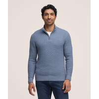 Denver Hayes Men's Knit 1/4 Zip Mockneck Sweater
