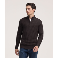 Denver Hayes Men's Knit 1/4 Zip Mockneck Sweater