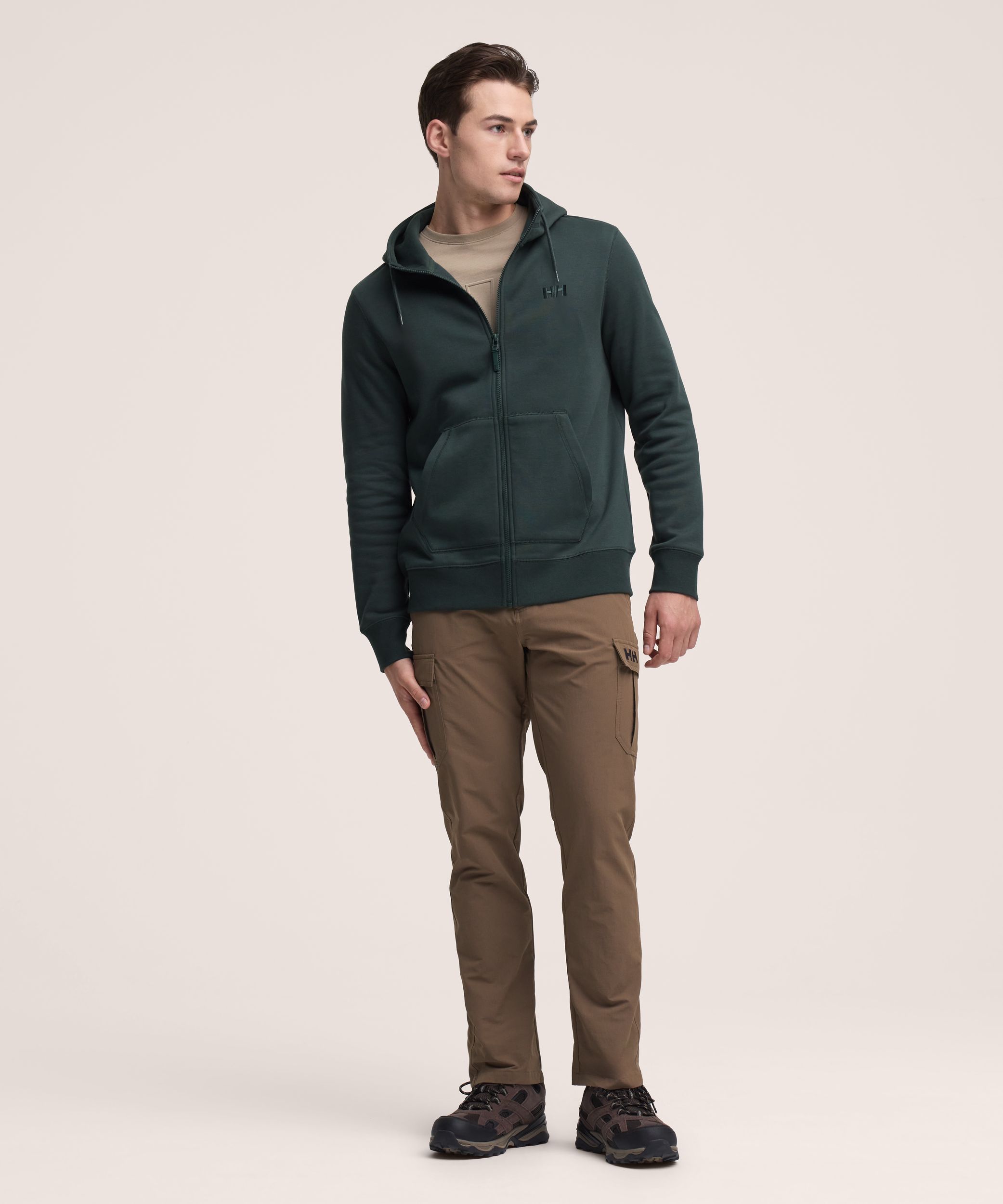 Chandail à capuche en molleton à glissière pleine longueur pour hommes, Helly Hansen
