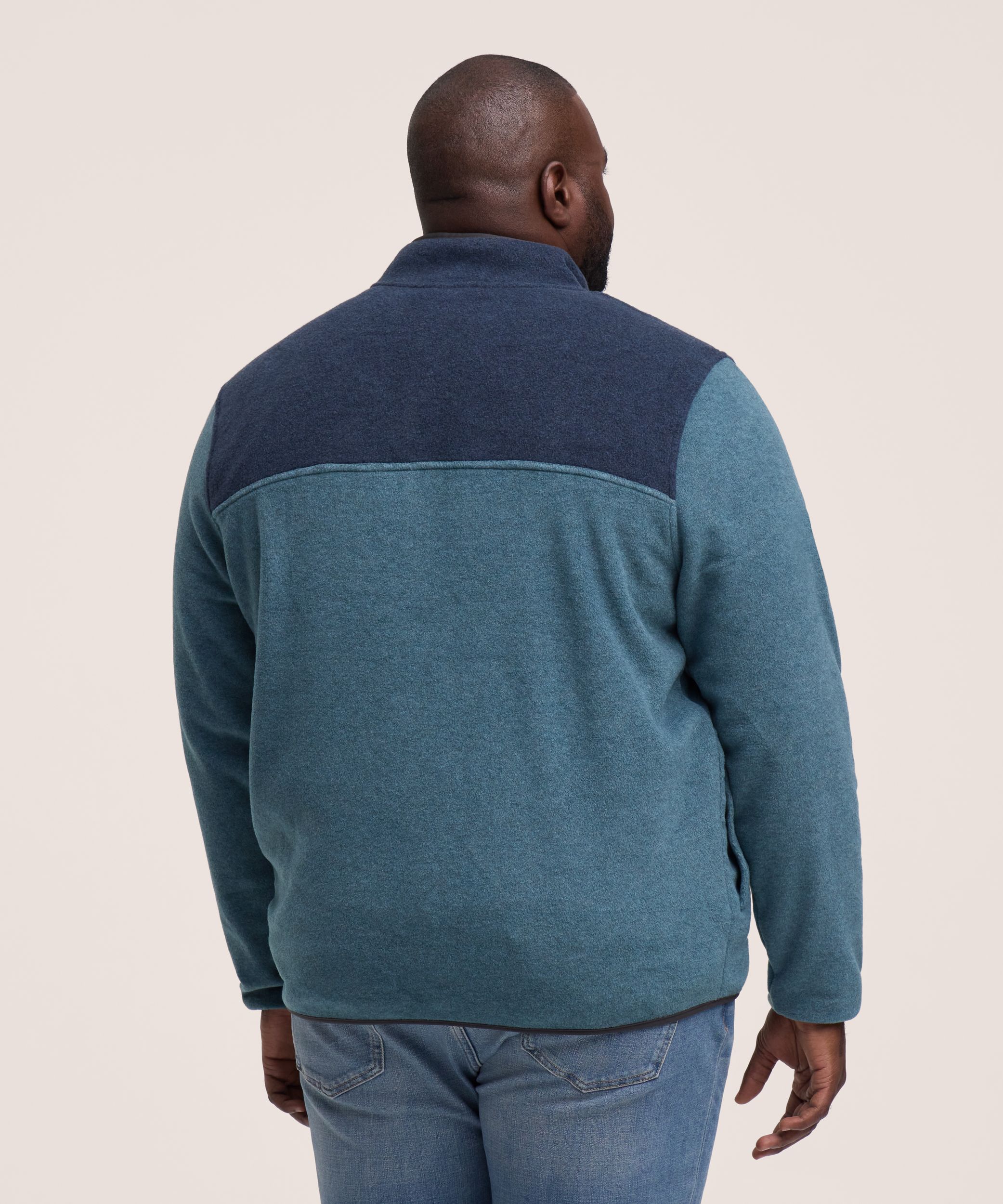 Chandail T-Max Heat en molleton, à patte 1/4 à boutons-pression pour hommes, WindRiver