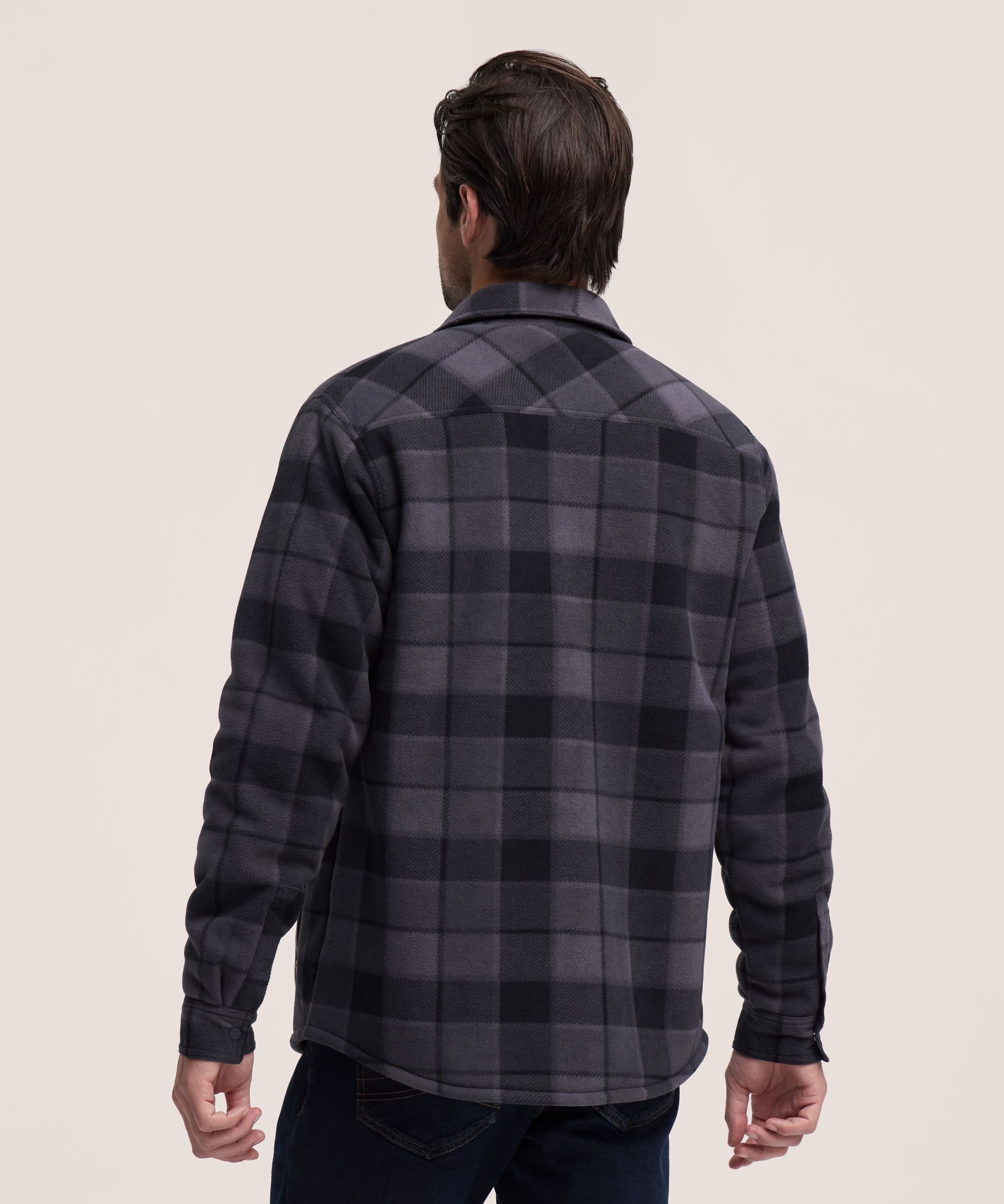 WindRiver Men's Fleece T-Max Sherpa Lined Shirt Jacket