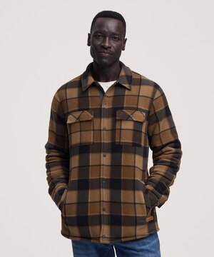 Chemise-veste en molleton avec doublure en sherpa T-MAX pour hommes, WindRiver