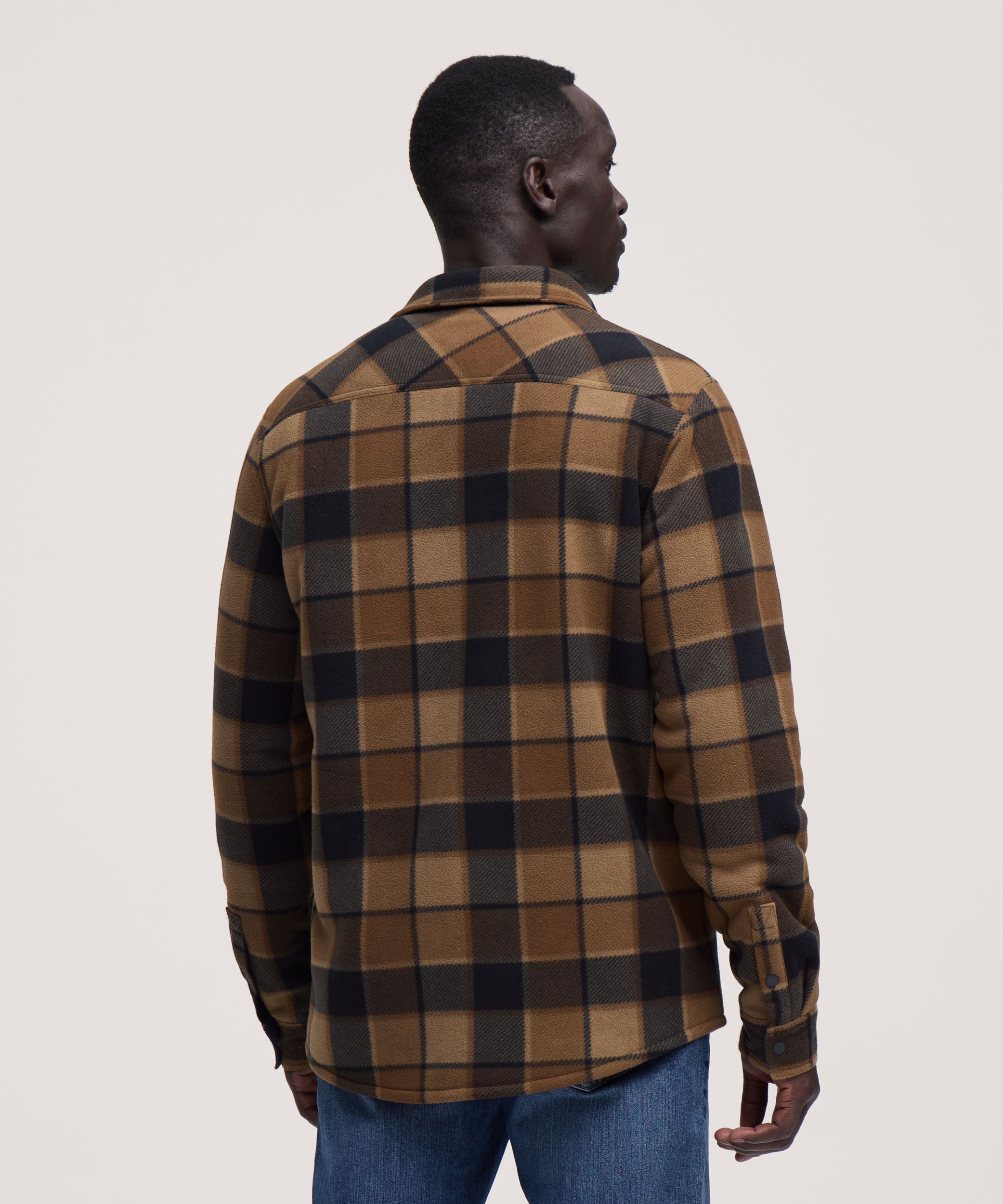 Chemise-veste en molleton avec doublure en sherpa T-MAX pour hommes, WindRiver