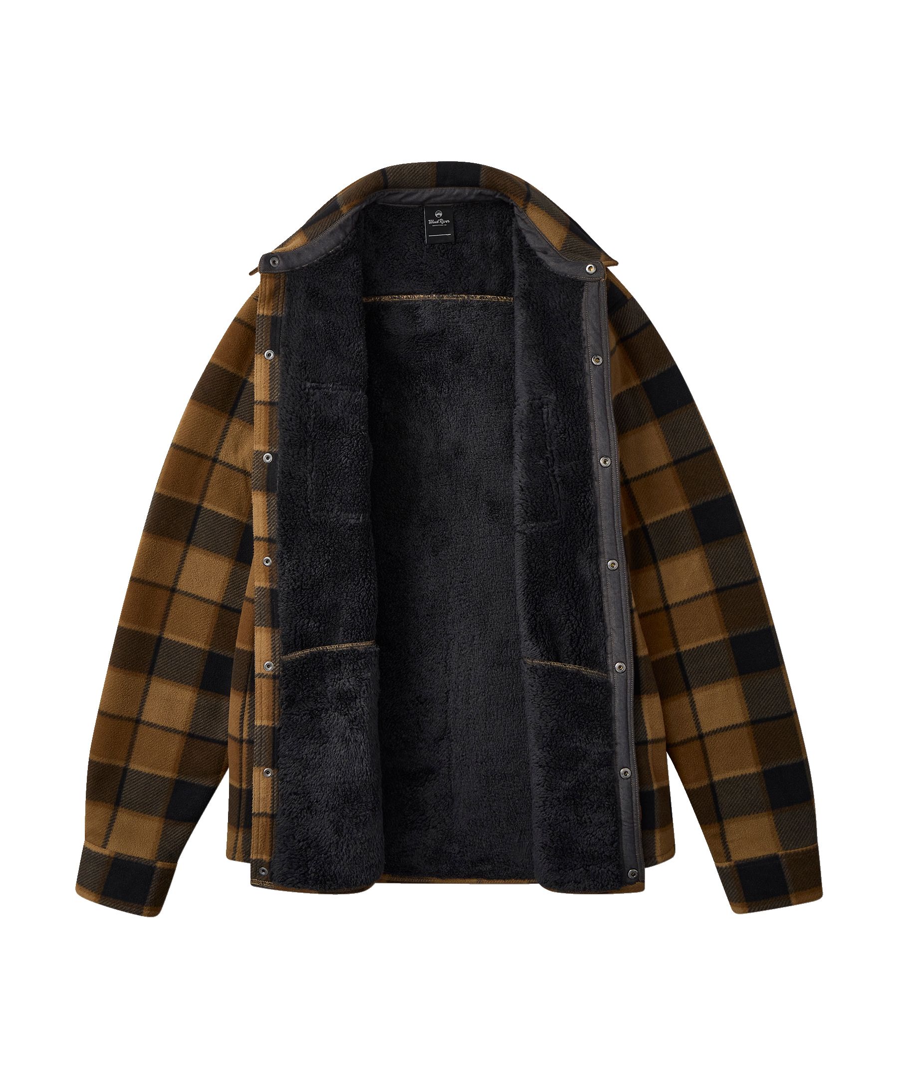 Chemise-veste en molleton avec doublure en sherpa T-MAX pour hommes, WindRiver