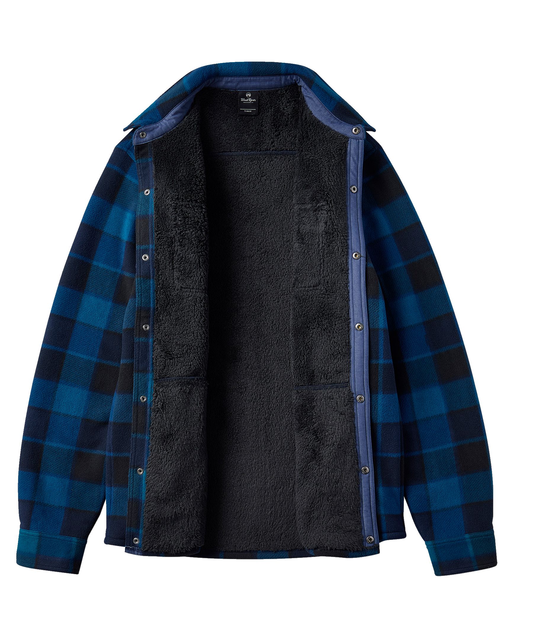 Chemise-veste en molleton avec doublure en sherpa T-MAX pour hommes, WindRiver
