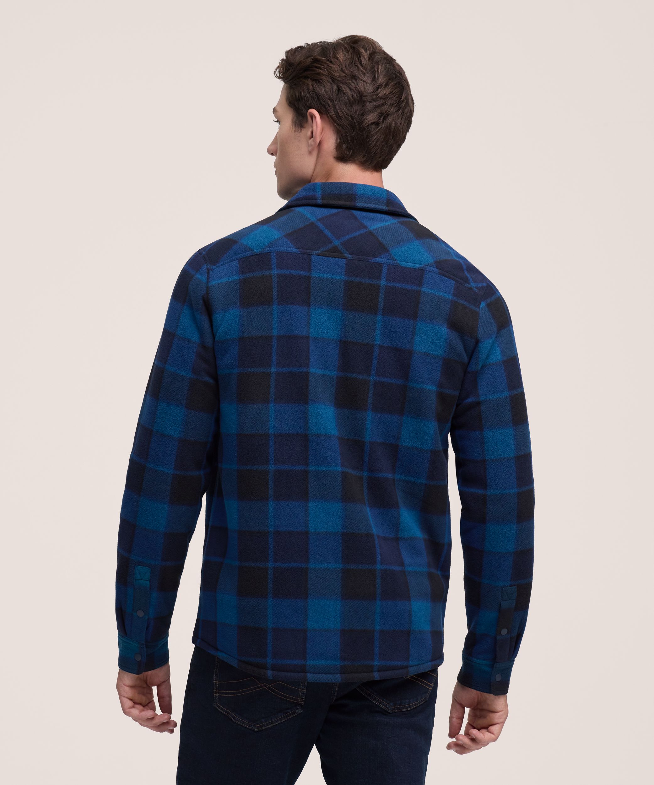 Chemise-veste en molleton avec doublure en sherpa T-MAX pour hommes, WindRiver