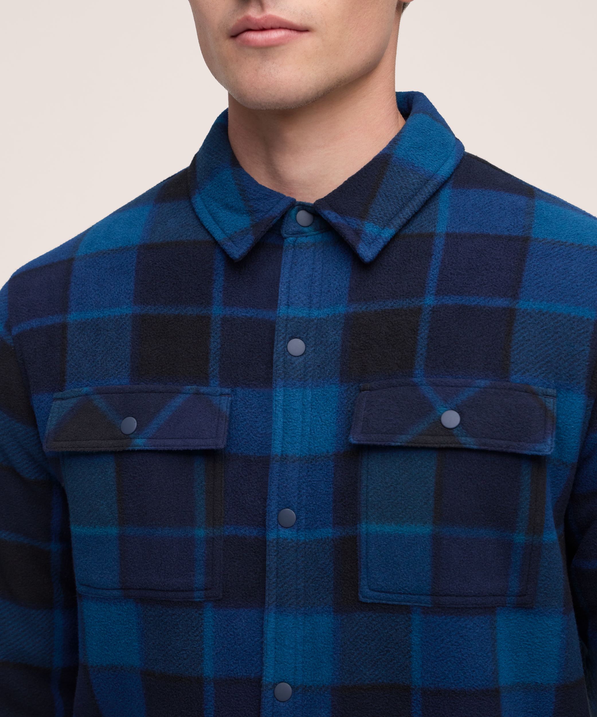 Chemise-veste en molleton avec doublure en sherpa T-MAX pour hommes, WindRiver