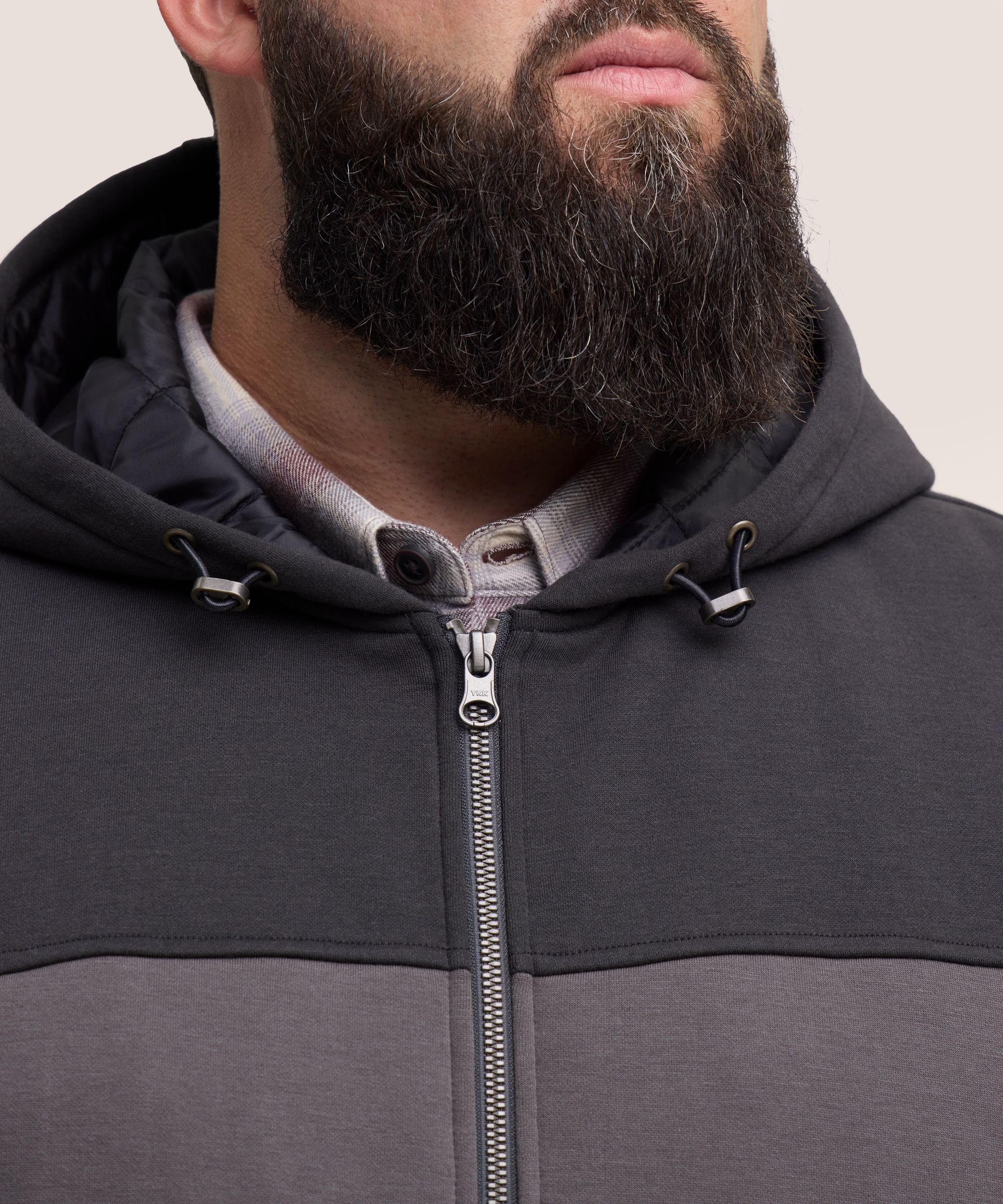 Chandail à capuche isolé en molleton avec glissière pleine longueur T-MAX pour hommes, WindRiver