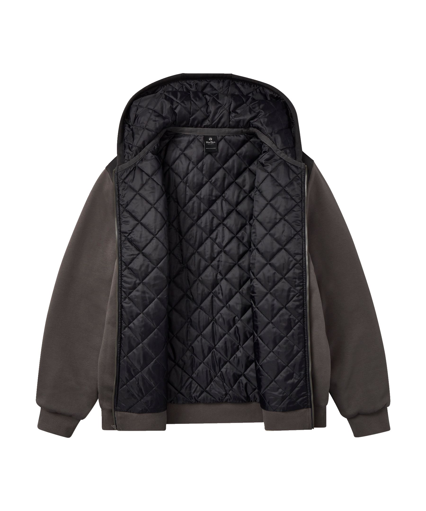 Chandail à capuche isolé en molleton avec glissière pleine longueur T-MAX pour hommes, WindRiver