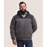 Chandail à capuche isolé en molleton avec glissière pleine longueur T-MAX pour hommes, WindRiver