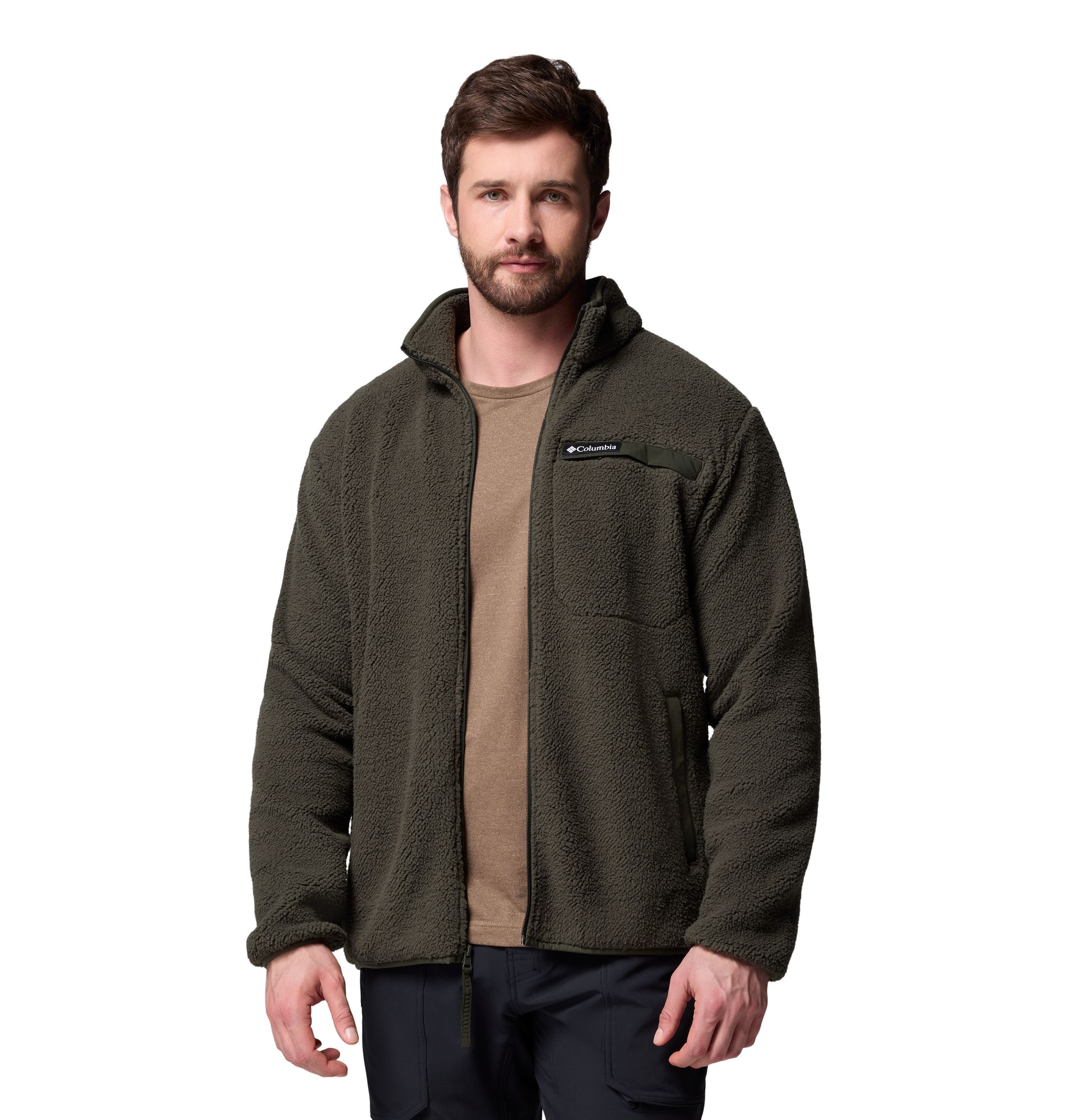 Veste en molleton à poils longs à glissière pleine longueur pour hommes, Rugged Ridge, Columbia