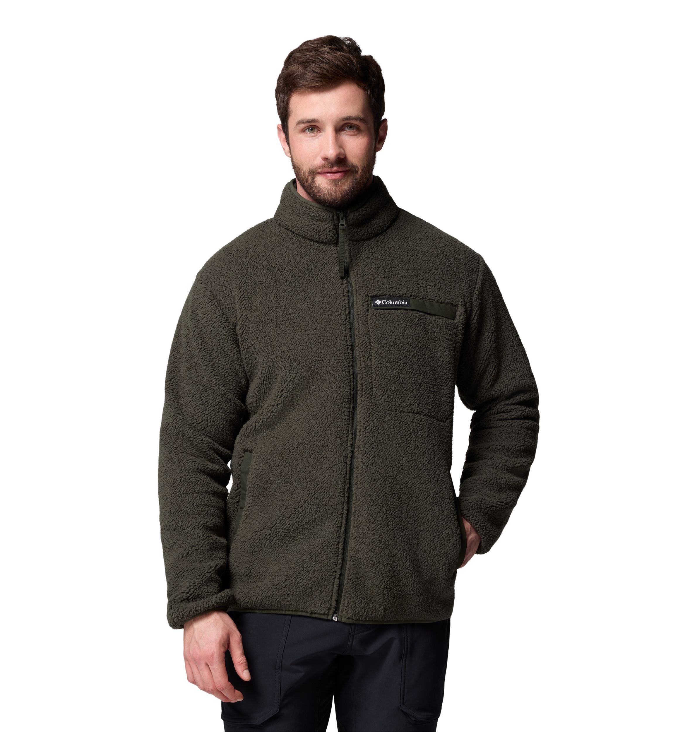 Veste en molleton à poils longs à glissière pleine longueur pour hommes, Rugged Ridge, Columbia