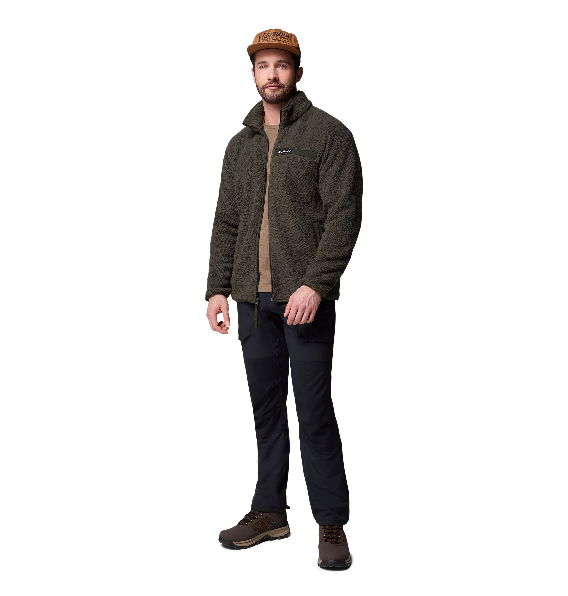 Veste en molleton à poils longs à glissière pleine longueur pour hommes, Rugged Ridge, Columbia