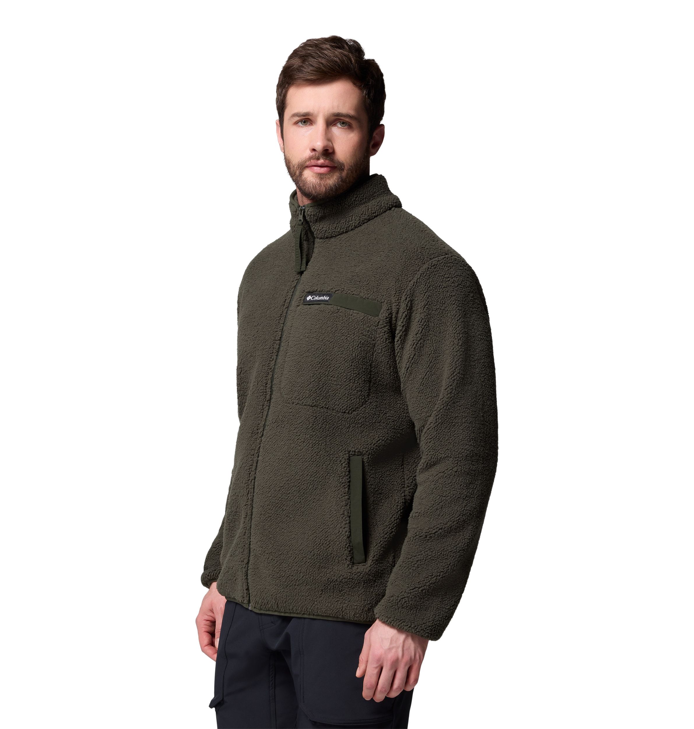 Veste en molleton à poils longs à glissière pleine longueur pour hommes, Rugged Ridge, Columbia