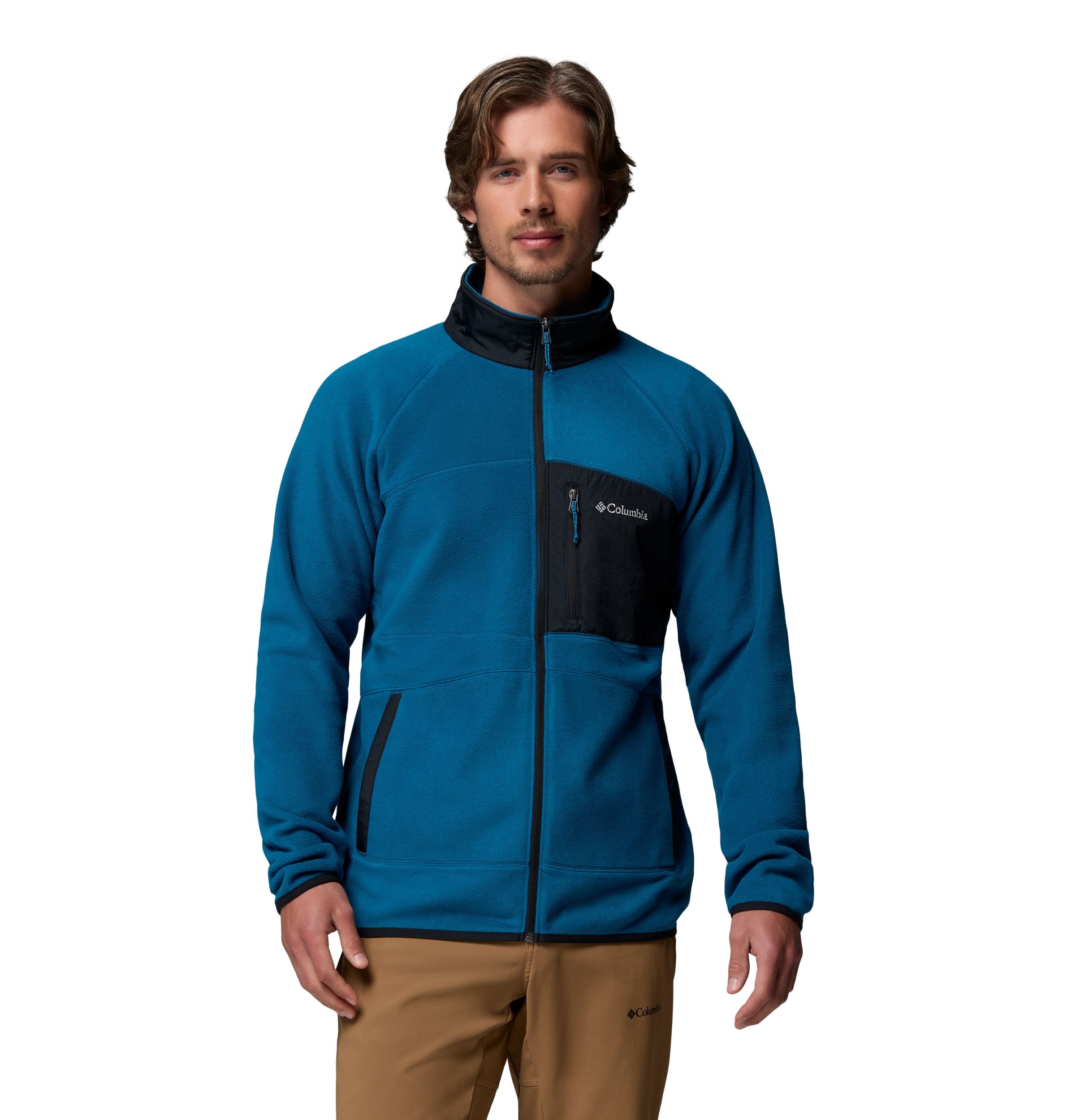 Columbia Men's Fast Trek Overlay Full Zip Fleece Jacket