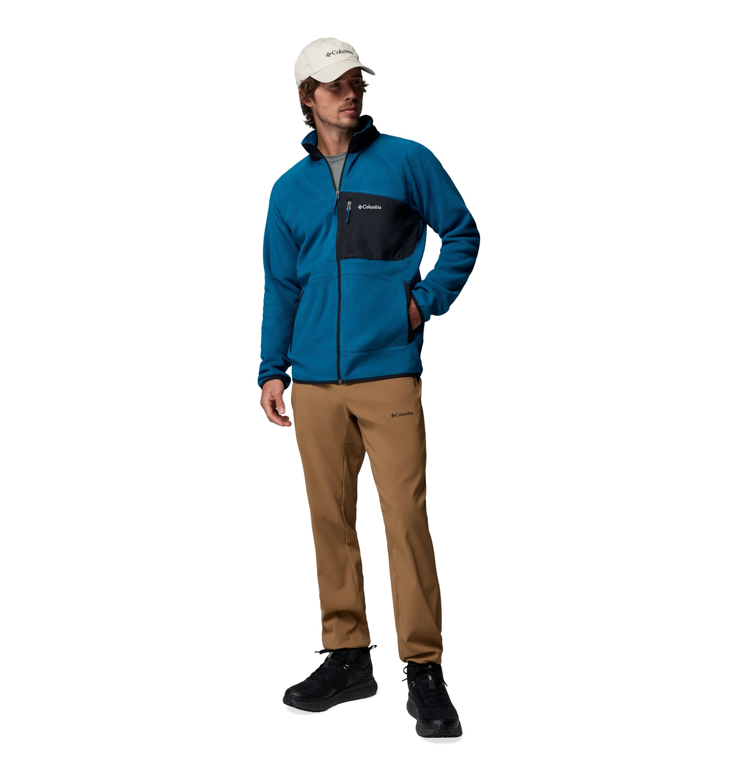 Columbia Men's Fast Trek Overlay Full Zip Fleece Jacket