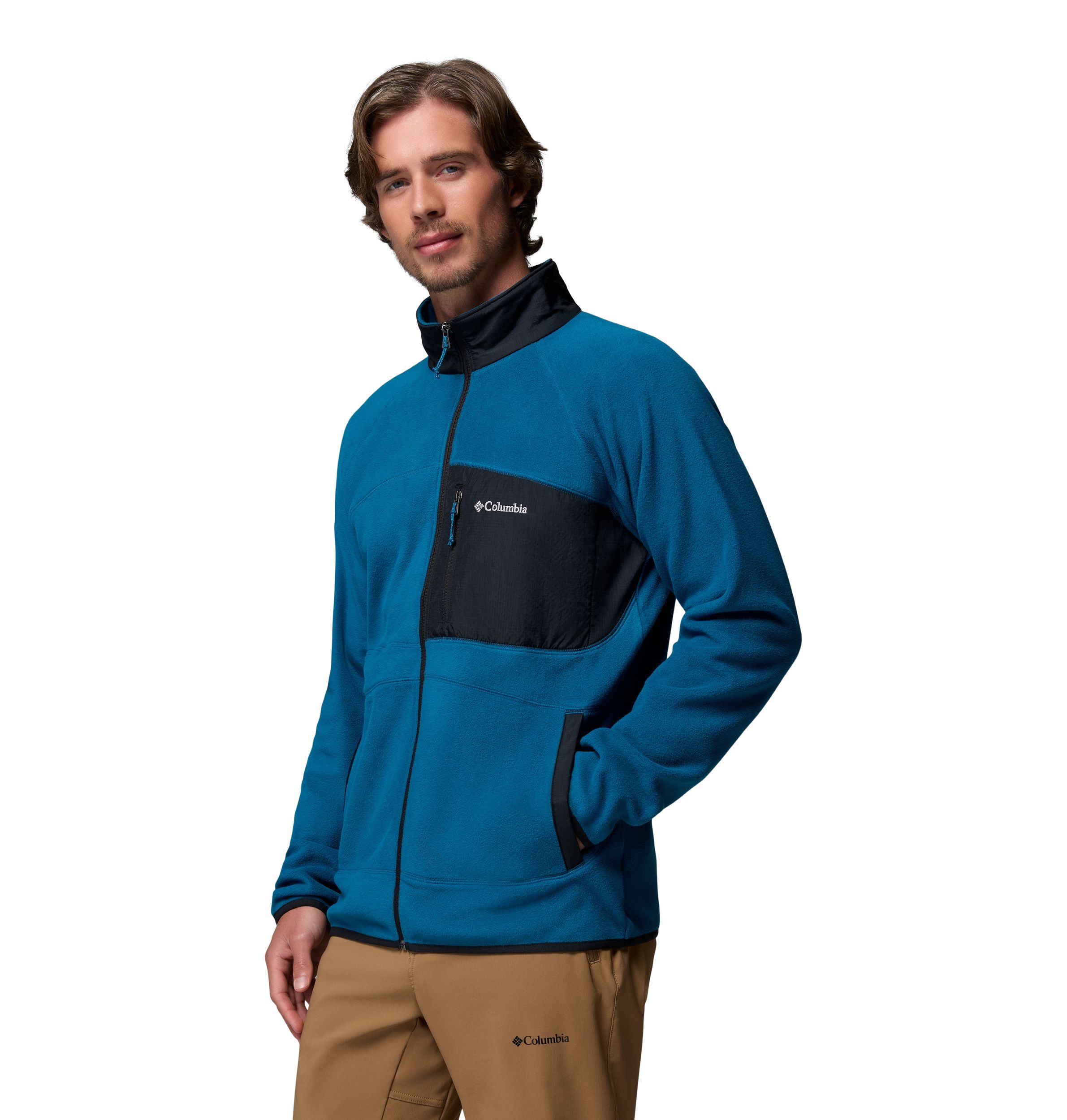 Columbia Men's Fast Trek Overlay Full Zip Fleece Jacket