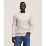 WindRiver Men's Cable Crewneck Sweater