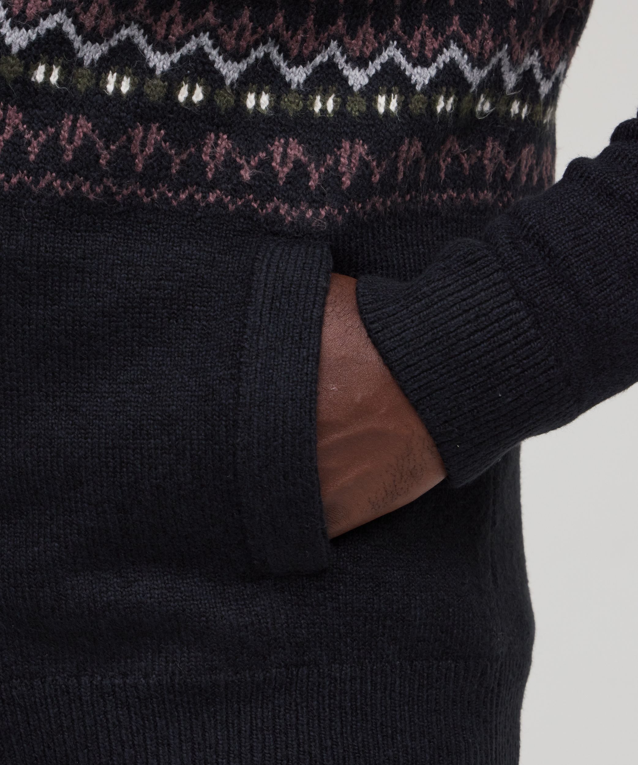 WindRiver Men's Fair Isle Cardigan Sweater