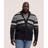 Cardigan à motif jacquard pour hommes, WindRiver Front_Flat