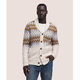 WindRiver Men's Fair Isle Cardigan Sweater