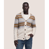 WindRiver Men's Fair Isle Cardigan Sweater