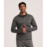 WindRiver Men's Mosquito Tick Repellent Quarter Zip Long Sleeve Front_Flat