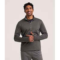 WindRiver Men's Mosquito Tick Repellent Quarter Zip Long Sleeve Front_Flat