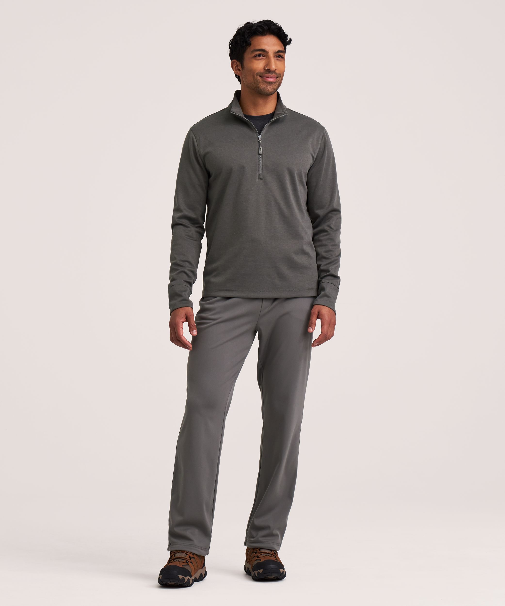 WindRiver Men's Mosquito Tick Repellent Quarter Zip Long Sleeve