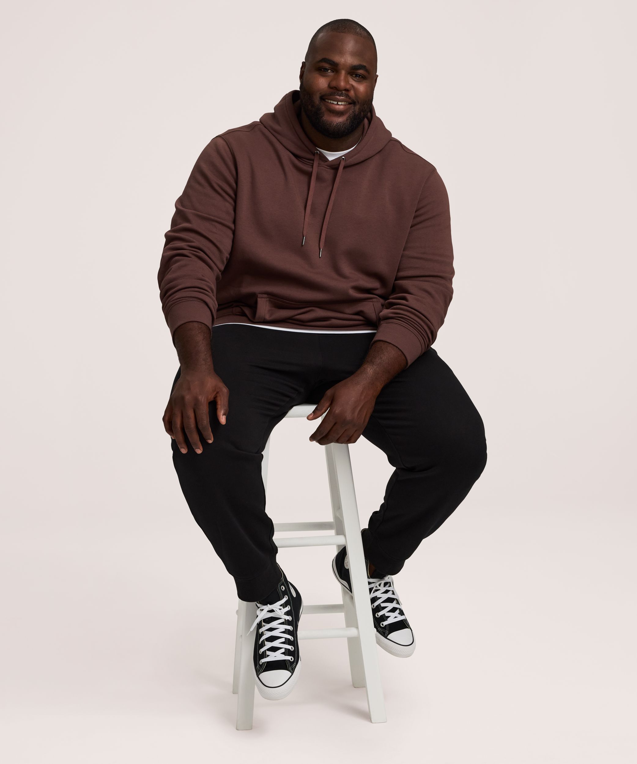 Denver Hayes Men's SuperSoft Fleece Popover Hoodie