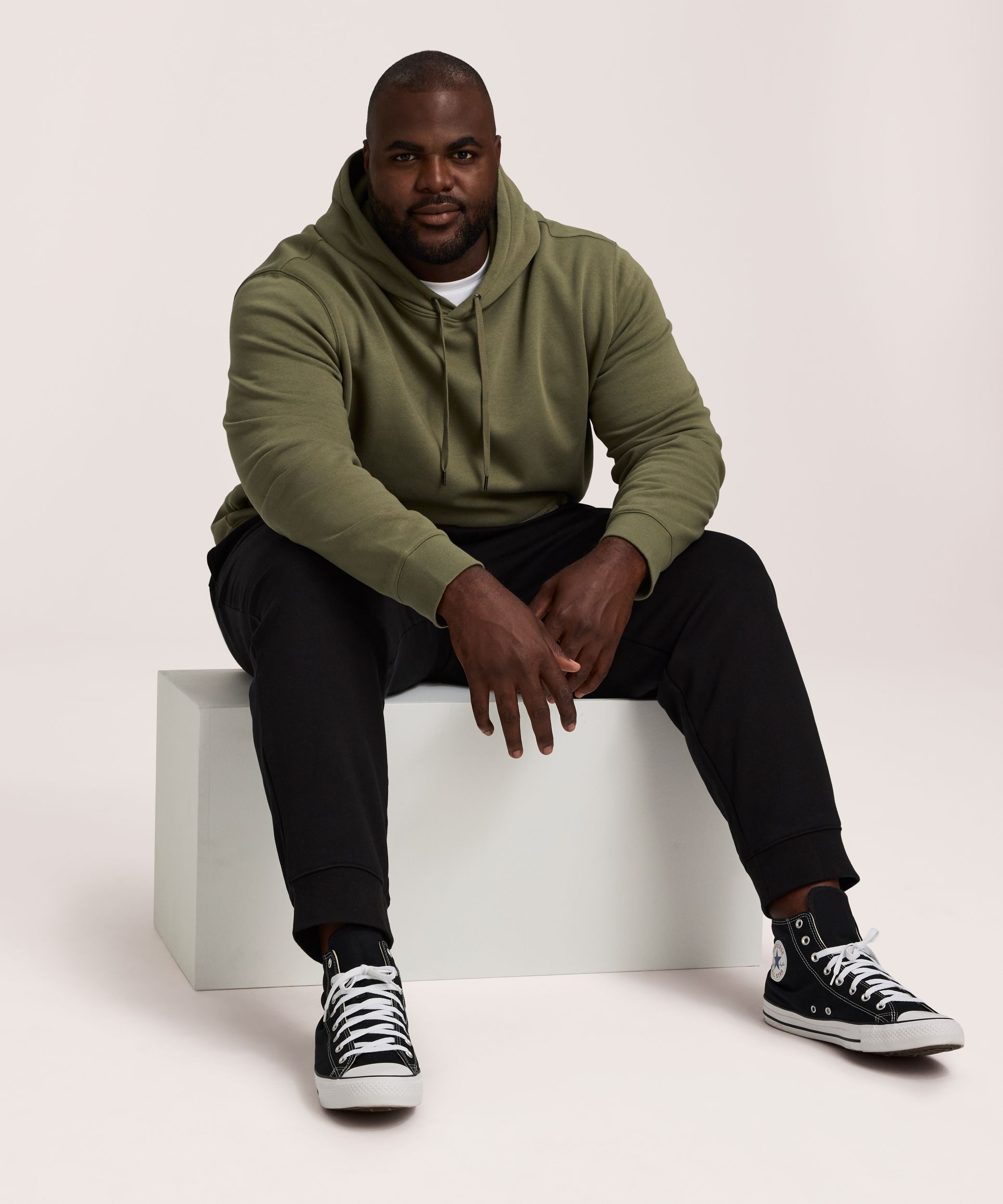Denver Hayes Sweat à capuche en polaire ultra doux pour homme