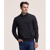 Chandail en coton doux à glissière 1/4 pour hommes, Denver Hayes