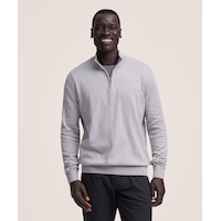 Denver Hayes Men's Soft Cotton 1/4 Zip Sweater